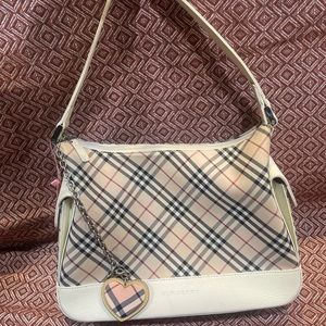 Burberry Burberry Nova Check Shoulder
Bag with Pouch Charm